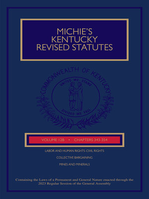 cover image of Michie's Kentucky Revised Statutes